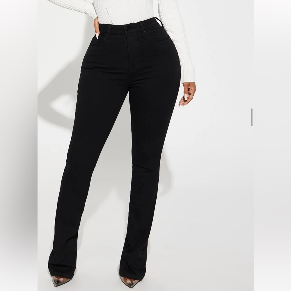 Fashionnova black flare jeans